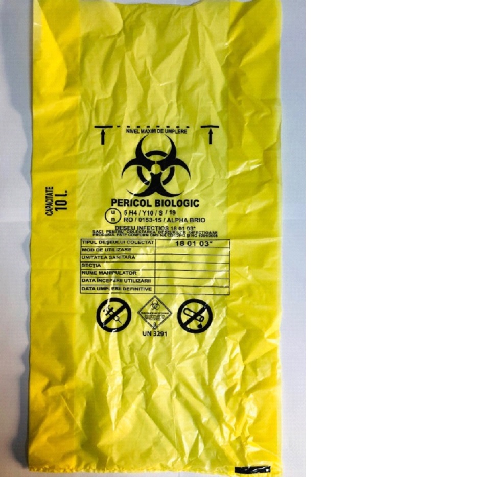 SACI PENTRU COLECTAREA DESEURILOR INFECTIOASE